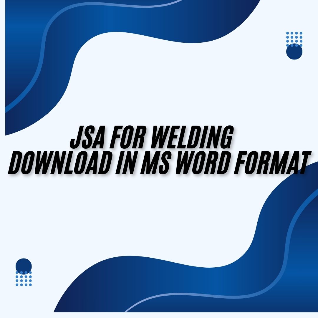 JSA for Welding