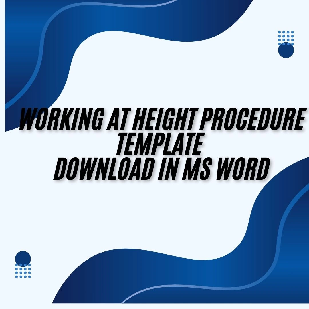 Working at Height Procedure