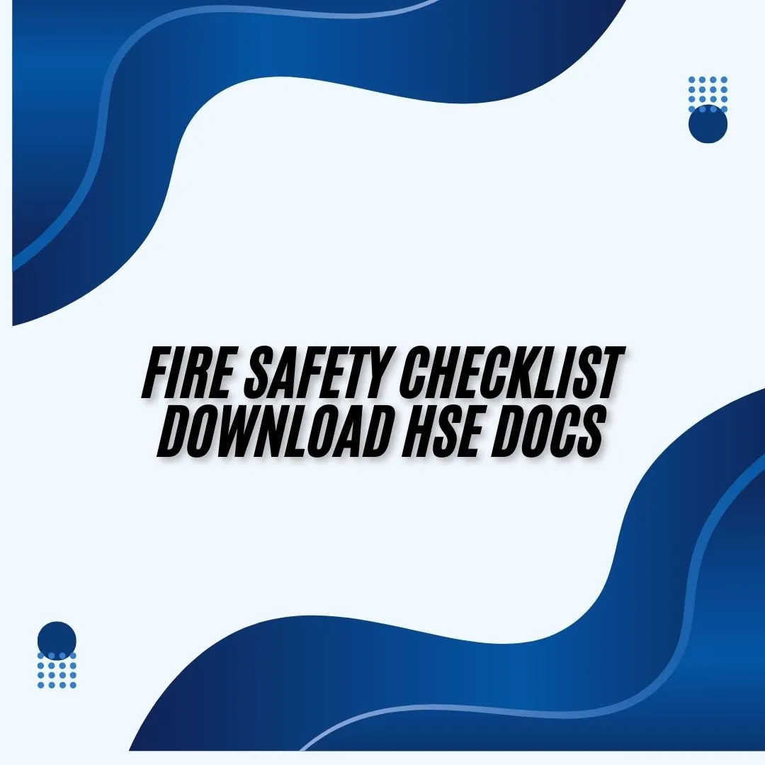 Fire Safety Checklist